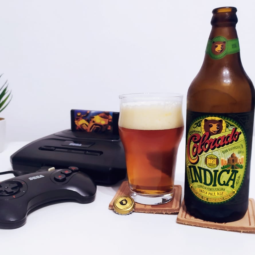 Road Rash do Mega Drive com a Indica, a IPA da Colorado