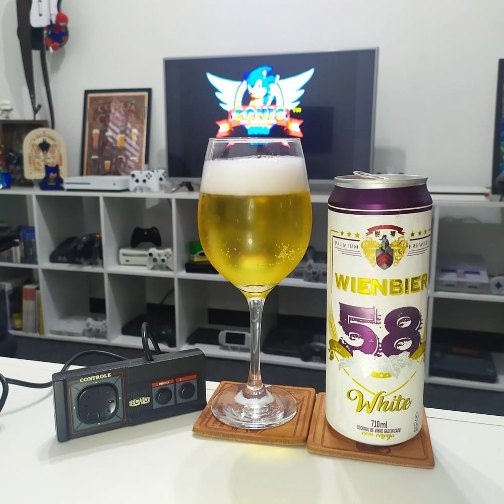 Fechando o ano com a Wienbier 58 Vinho Branco e com o clássico Sonic the Hedgehog do Master System