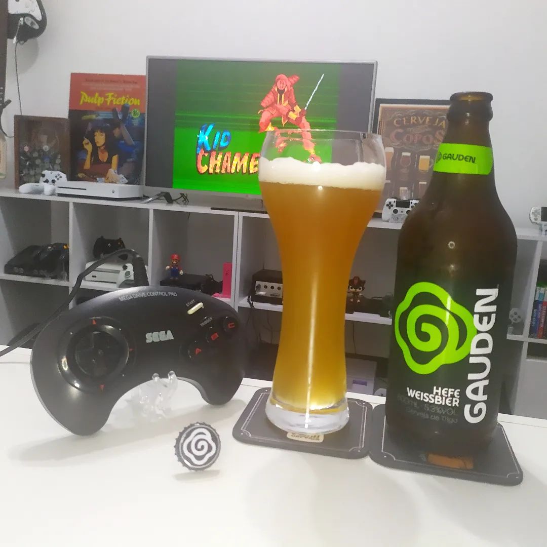 Hefe Wieissbier da Gauden com Kid Chameleon no Mega Drive