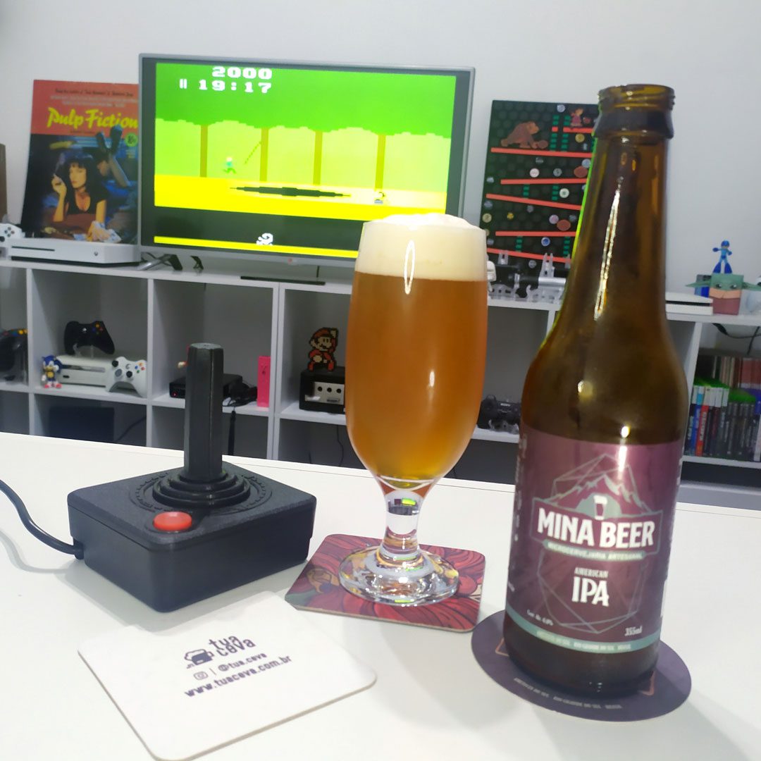 40 anos de Pitfall, comemorando com a IPA da Mina Beer.