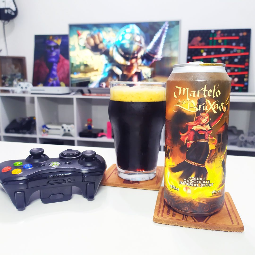 A Double Chocolate Imperial Stout da Máquina do Tempo com Bioshock