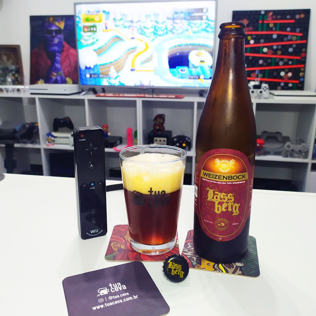 Odeio fases no gelo! New Super Mario Bros com a Weizenbock da Lassberg