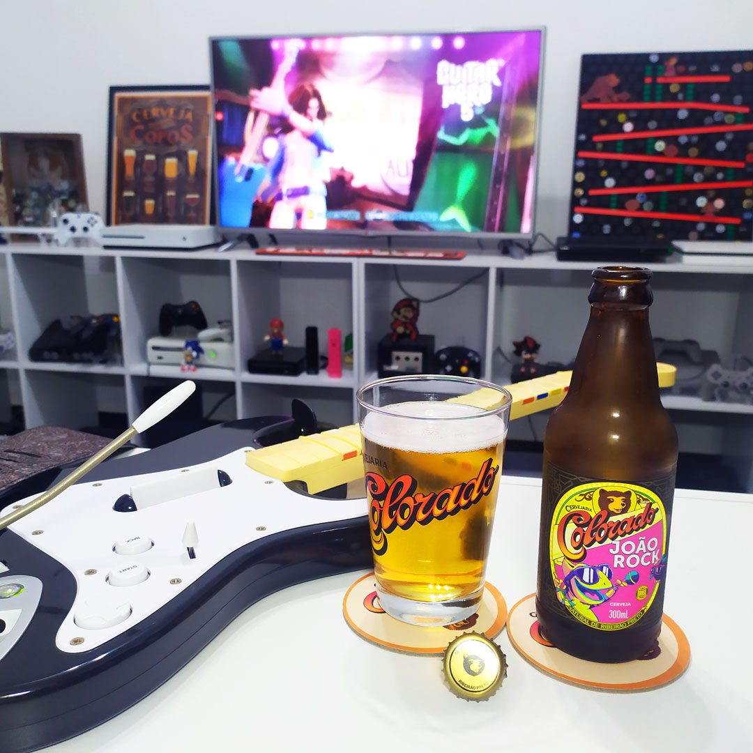 Provando a Colorado João Rock com Guitar Hero: 5