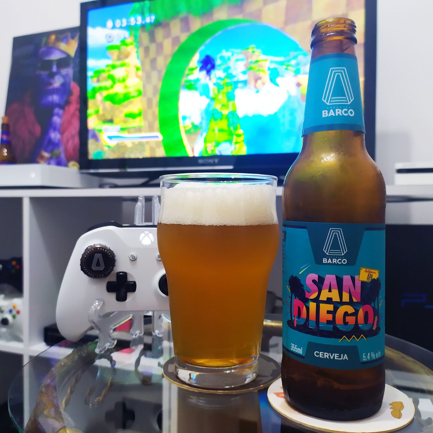 Sonic Generations com a San Diego APA da Cervejaria Barco