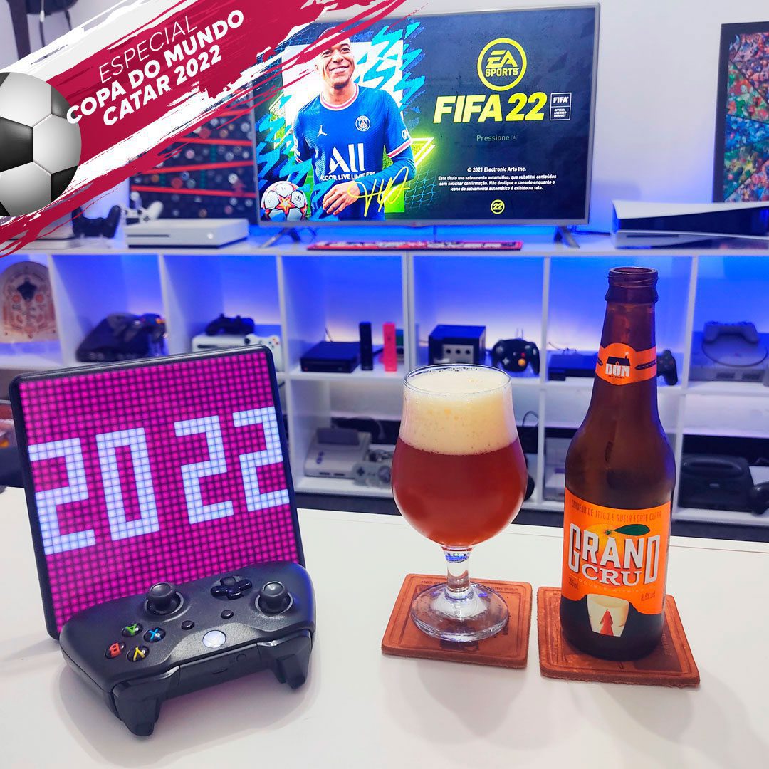 Final da Copa do Mundo. Cerveja Grand Cru da DUM com FIFA 2022 no Xbox One