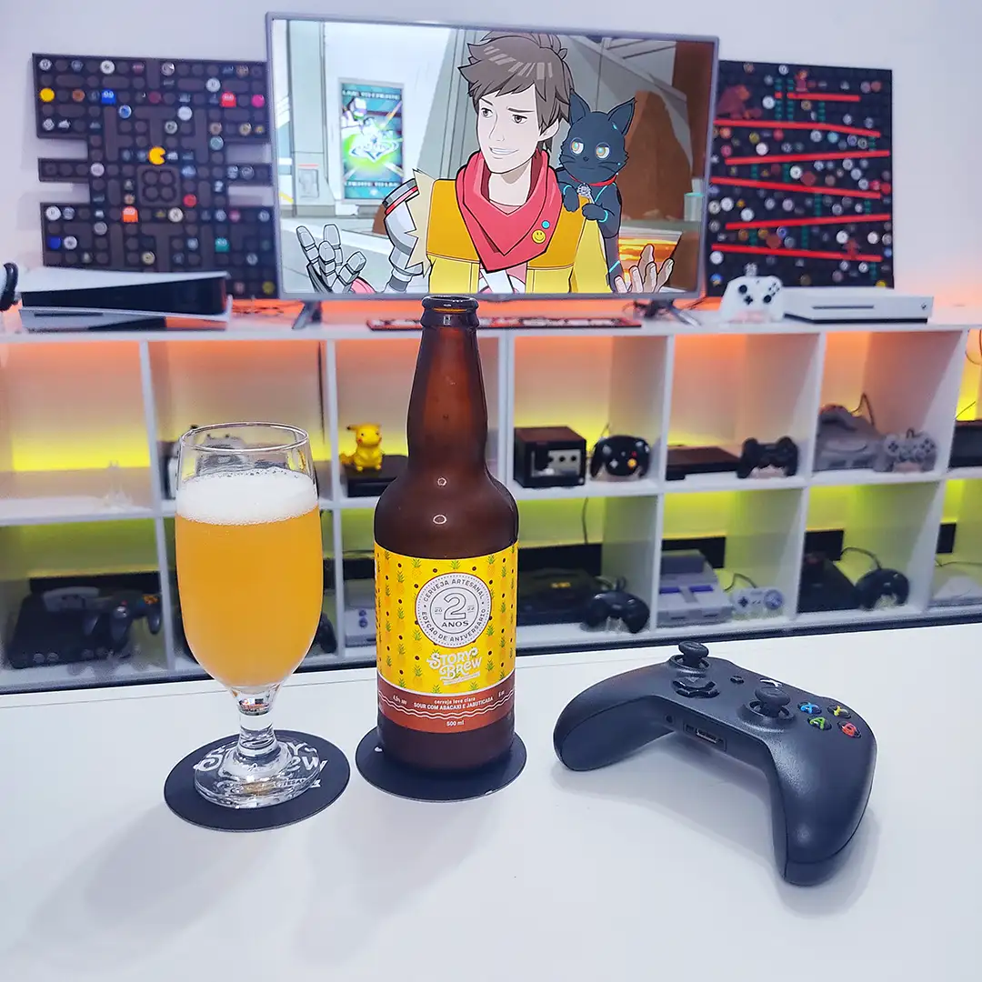 Quem é Chai de HI-FI RUSH? Com uma Sour da Cervejaria Story Brew