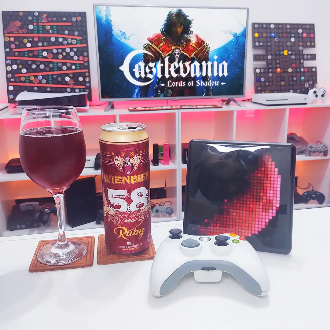 Cerveja e Vinho, Wienbier Vinho com Castlevania Lord of shadow Xbox 360