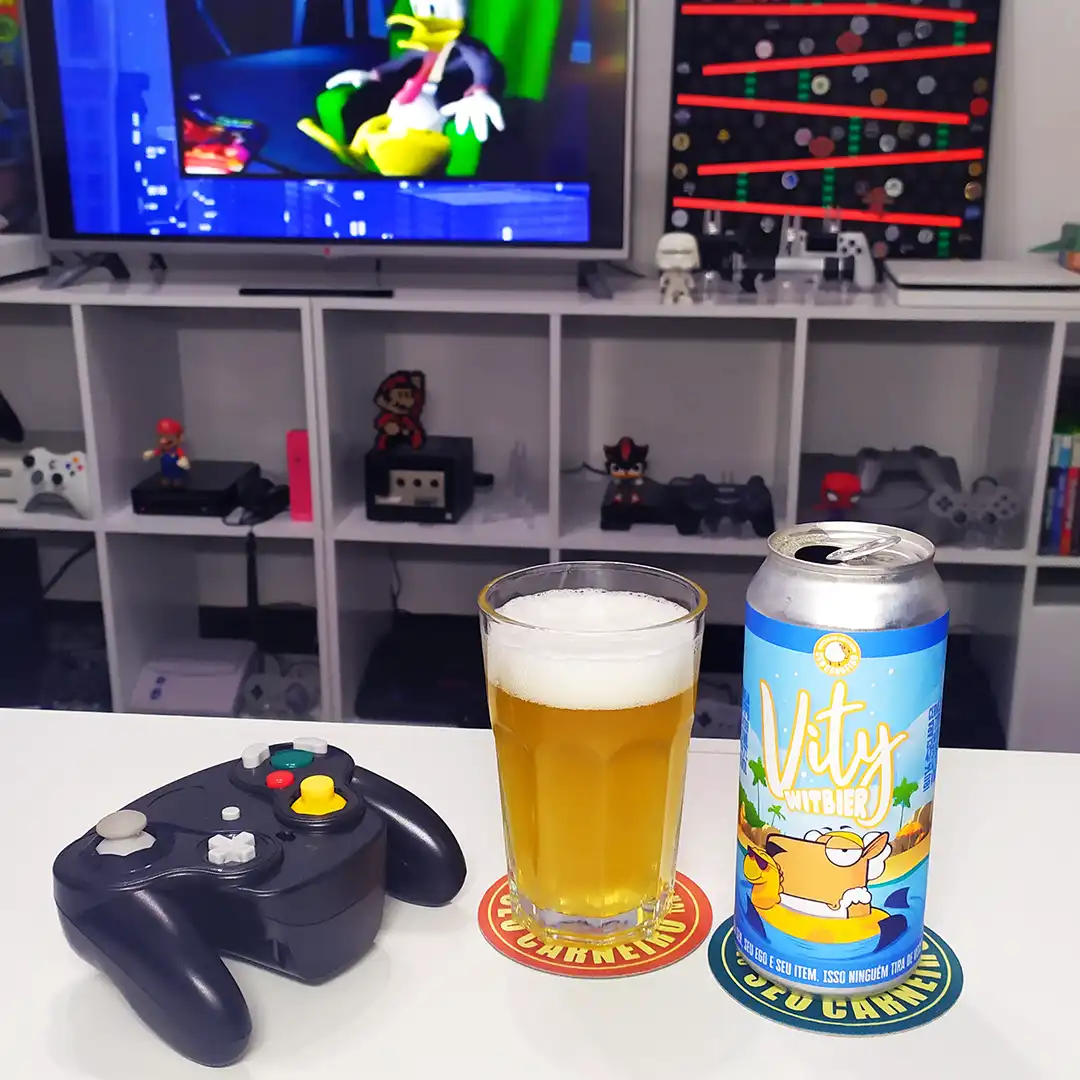 Vity, a Belgian Witbier do Seo Carneiro com PK: Out of the Shadows no Game Cube