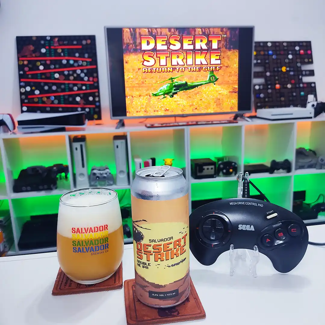 Duplamente Desert Strike, o jogo e a cerveja da Salvador Brewing Co