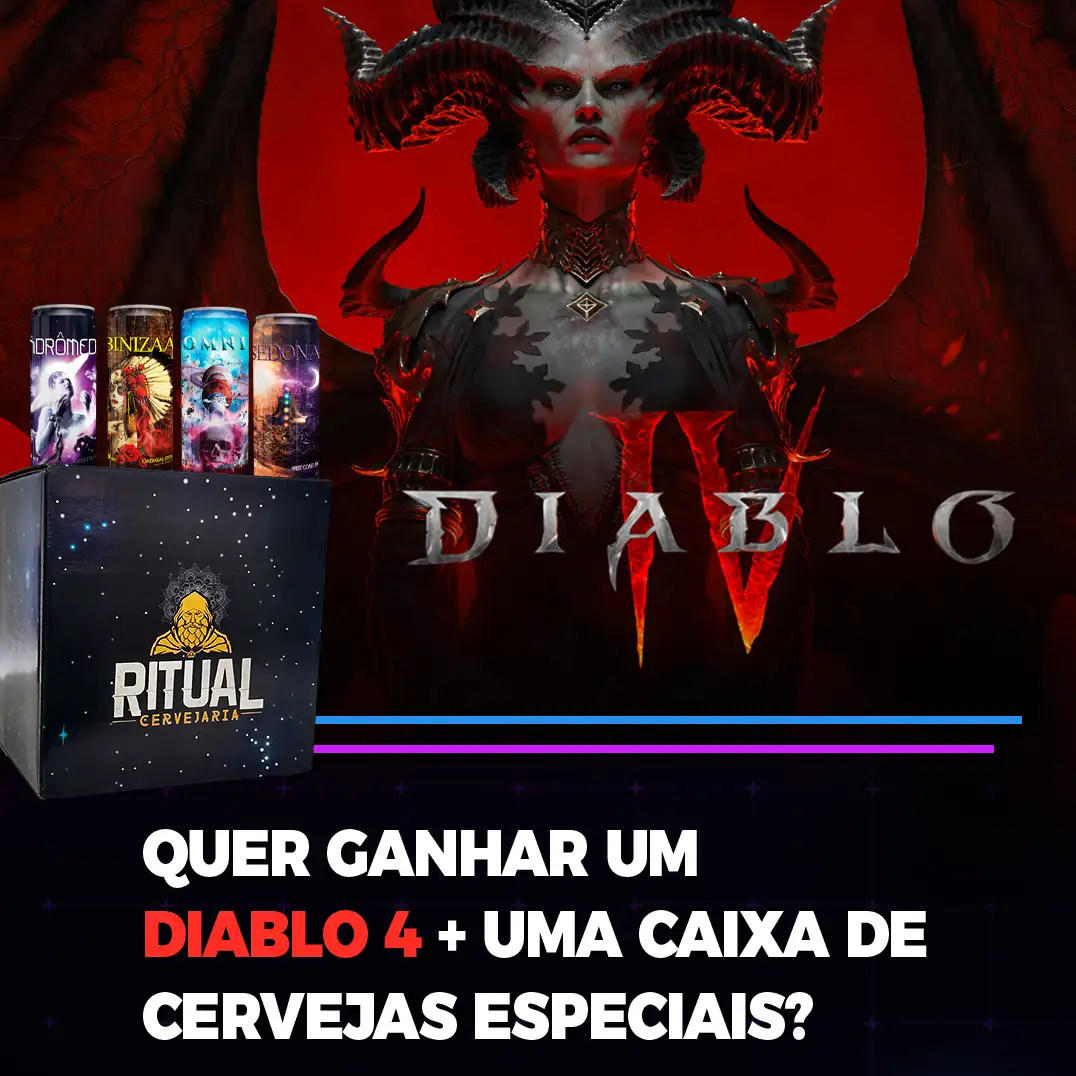 Quer ganhar um Diablo 4 + uma caixa de cervejas especiais?