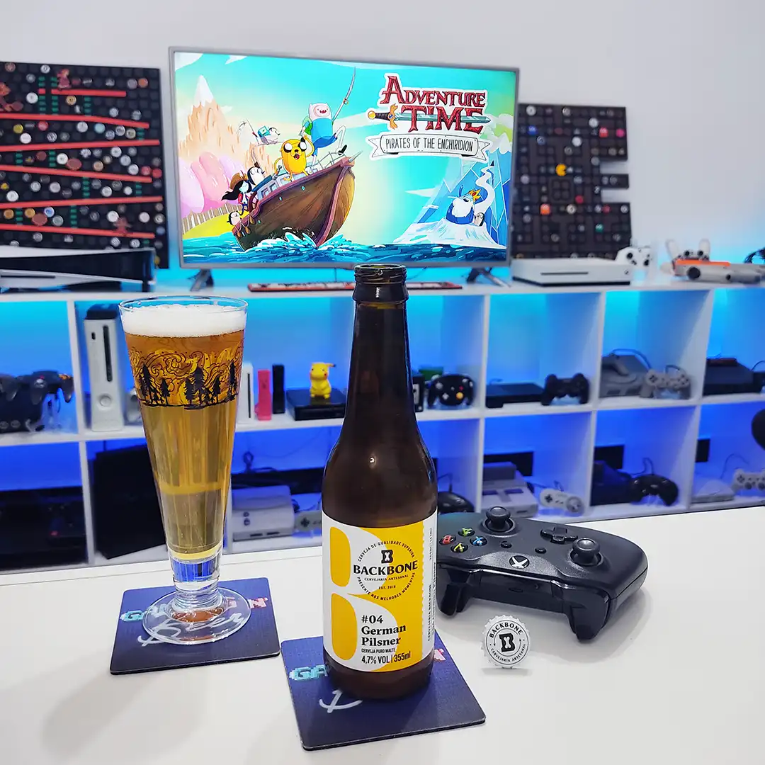 A Hora da Aventura no Xbox One com a German Pilsner da Cervejaria Backbone