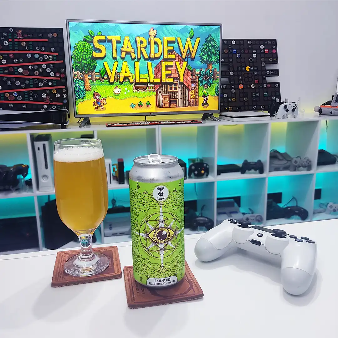 A Brett Beer da Cervejaria Pineal, direto da Central da Cerveja, com Stardew Valley no PS4