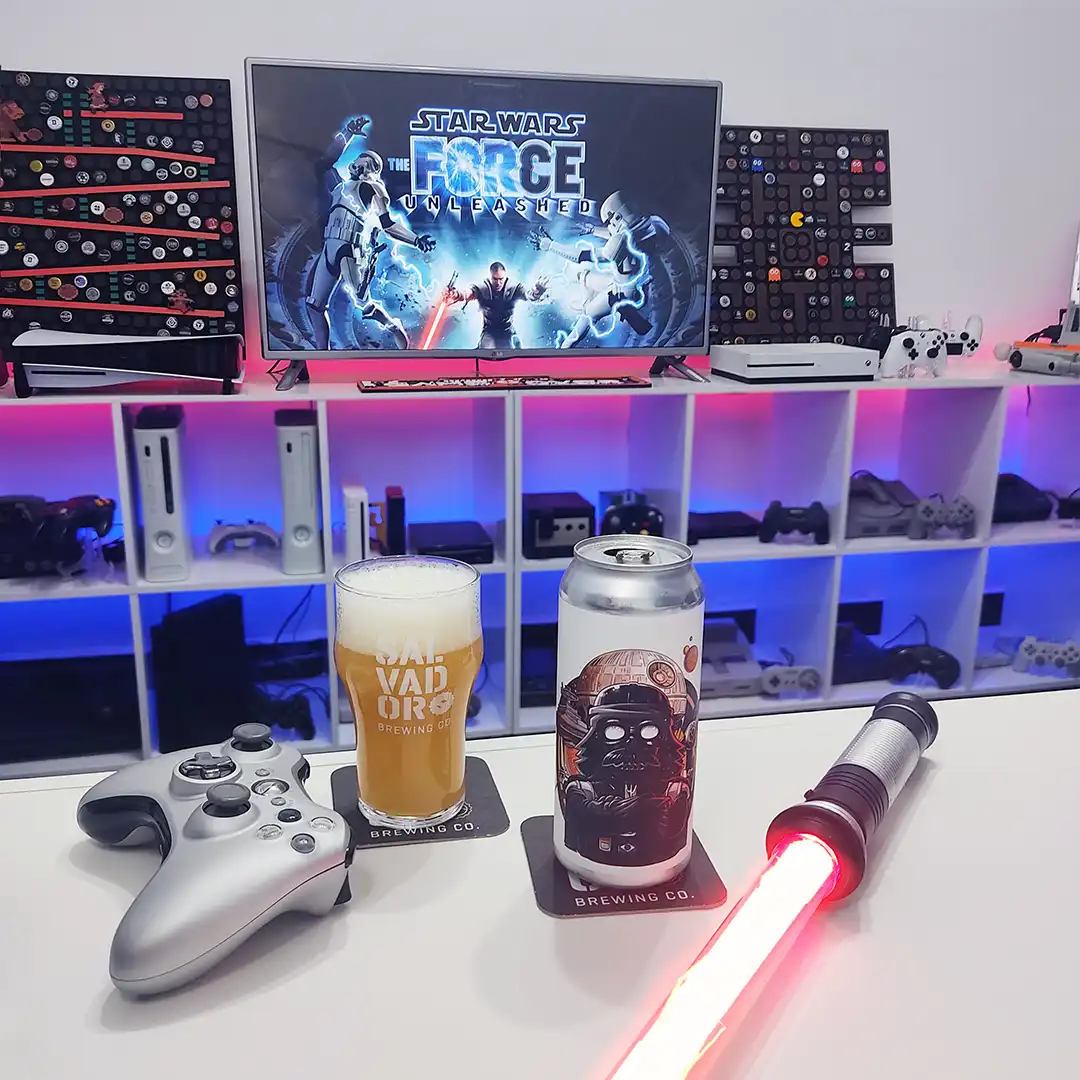 Star Wars The Force Unleashed com a Double NE IPA da Cervejaria Salvador