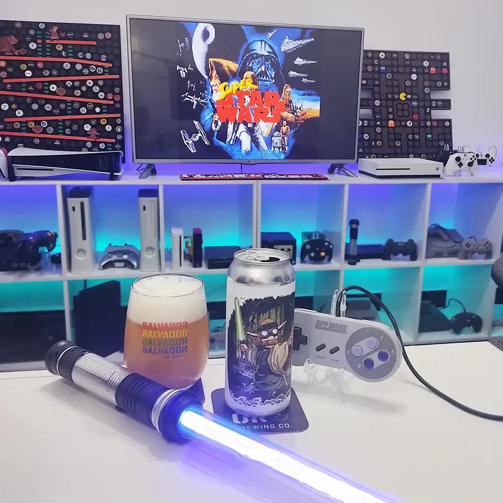 May The Hazy Be With You a Double NEIPA da Salvador com Super Star Wars no SNES