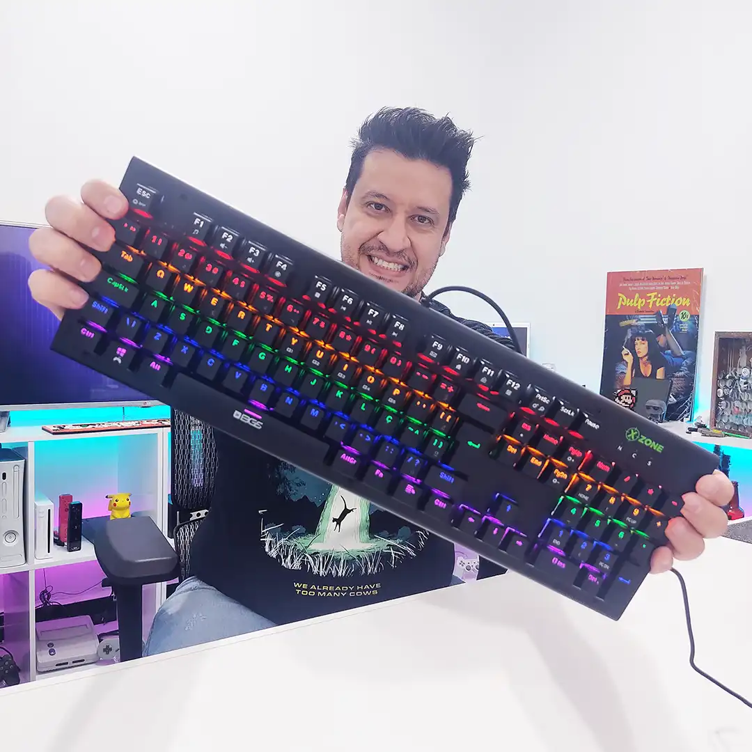 Teclado mecânico RGB X-Zone Edição Brasil Game Show