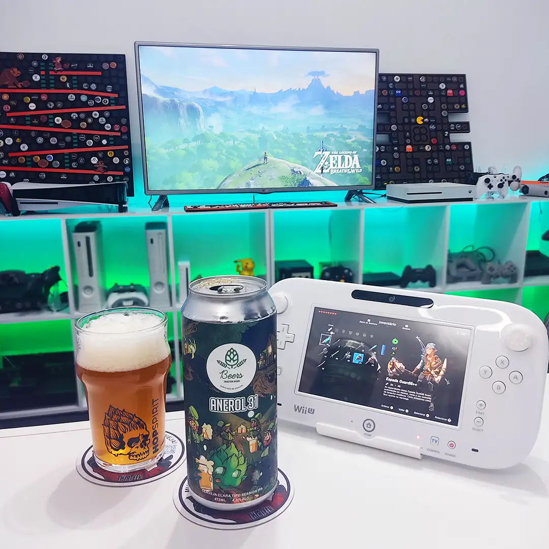 ANEROL31, a Session IPA da Thirteenbeers com Zelda: Breath of the Wild no Wii U