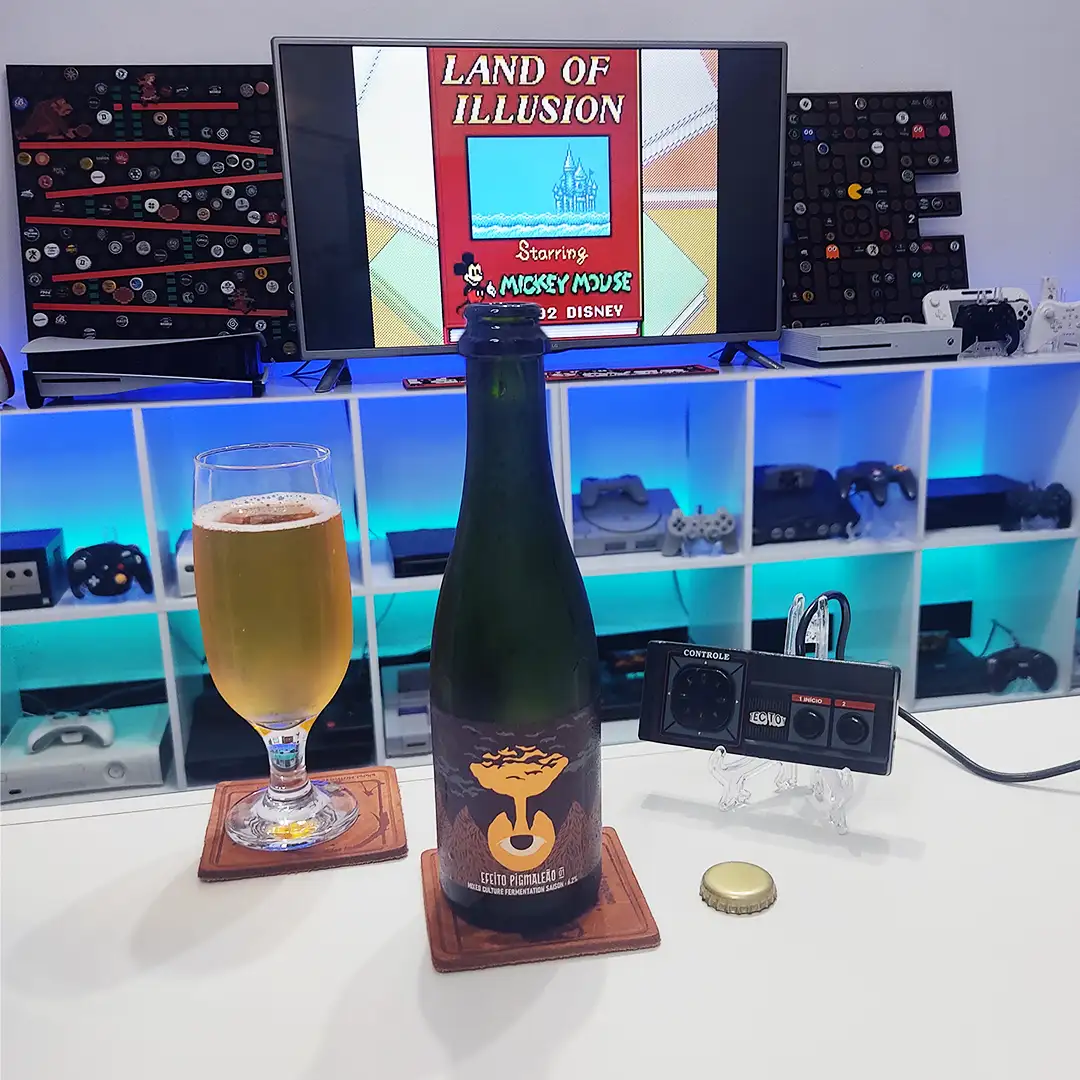 Efeito Pigmaleão #1 da Cervejaria Pineal com Land of Illusion no Master System