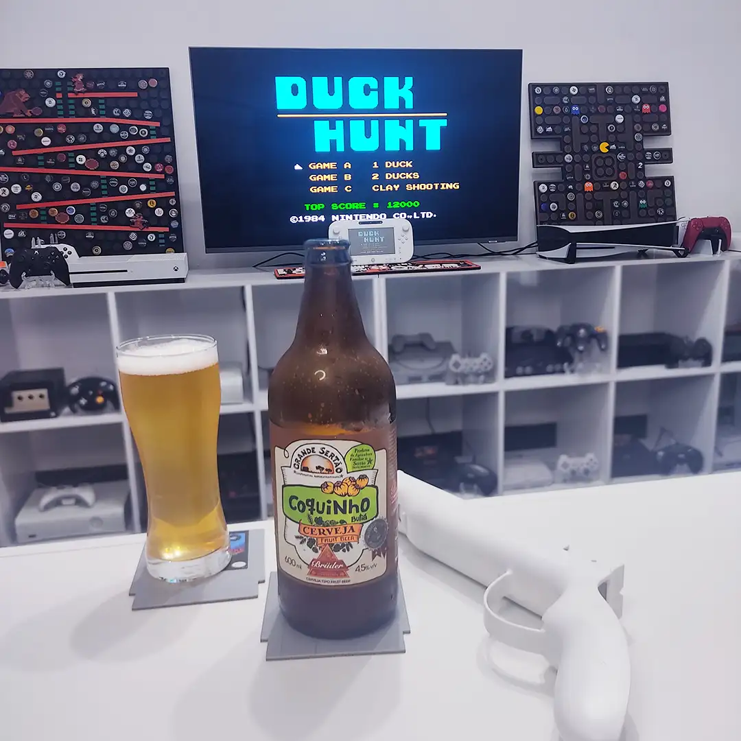 Duck Hunt no WiiU com a Grande Sertão Coquinho Azedo da Cervejaria Brüder