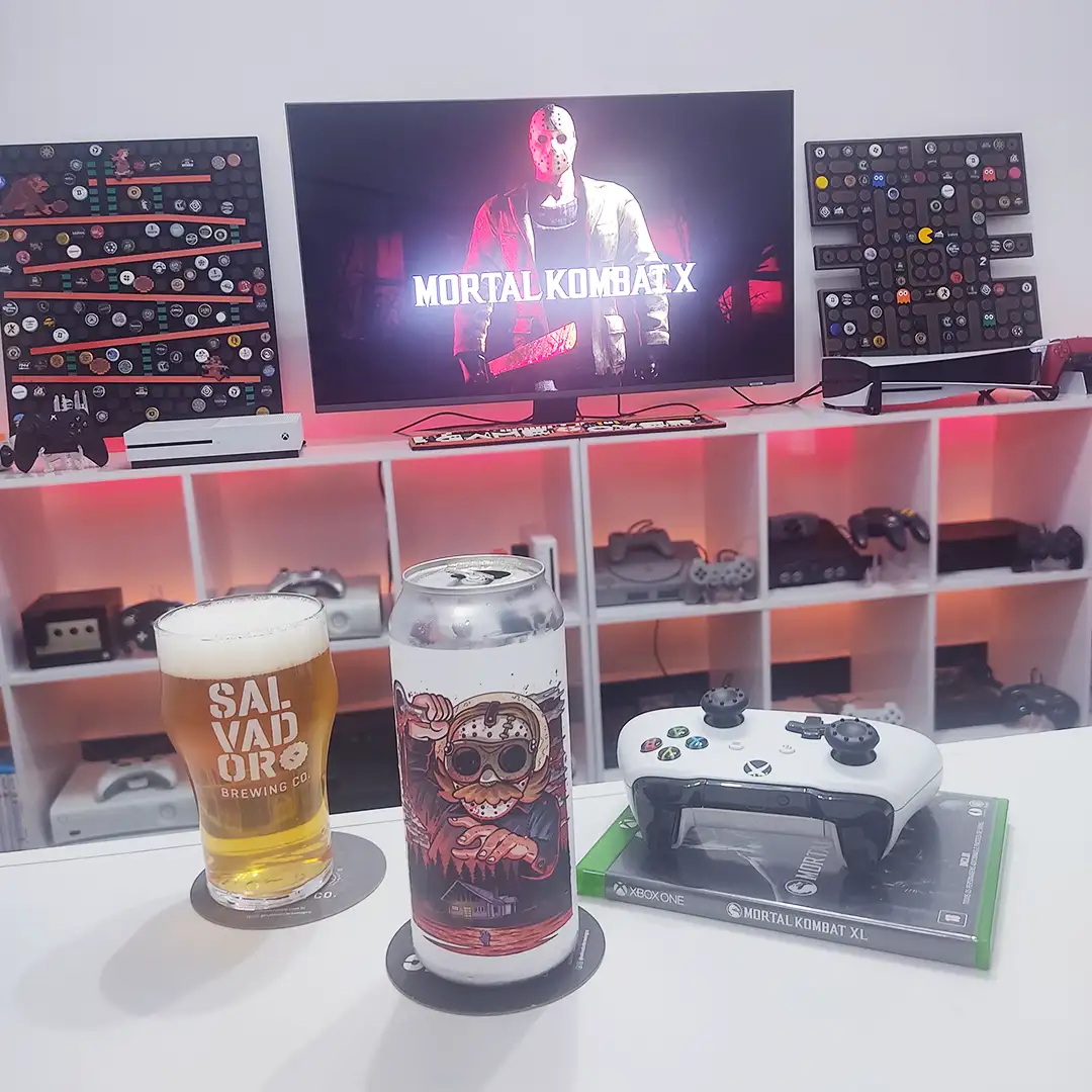 New Zealand Pilsner da Salvador com Jason Voorhees em Mortal Kombat X