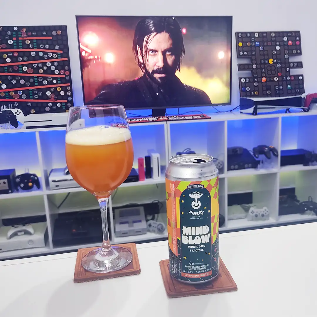 Quem é Alan Wake? Com a Mind Blow da Cervejaria Pineal, uma Imperial Sour incrível.