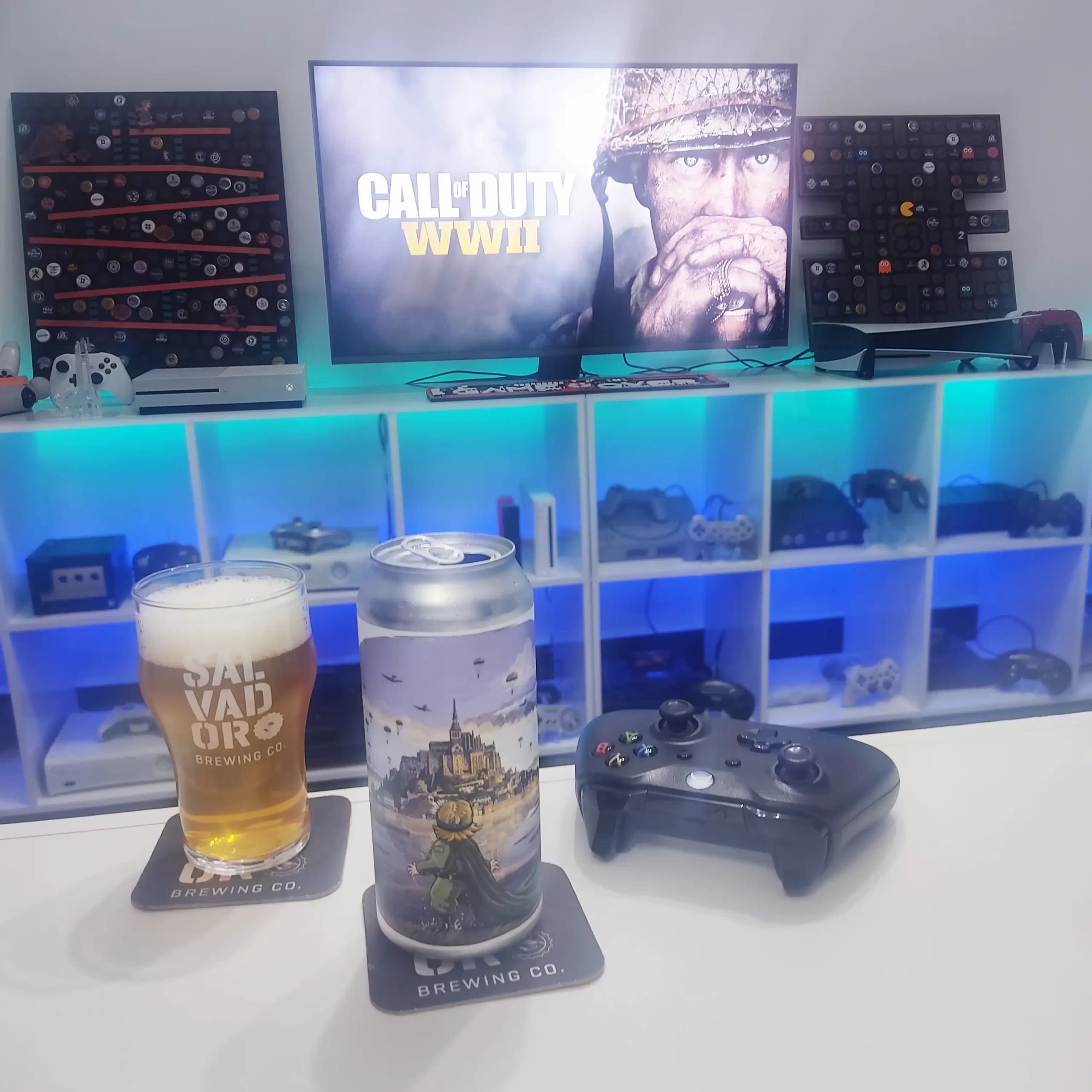 Normandia uma West Coast Double IPA da Salvador com COD WW2 no Xbox One