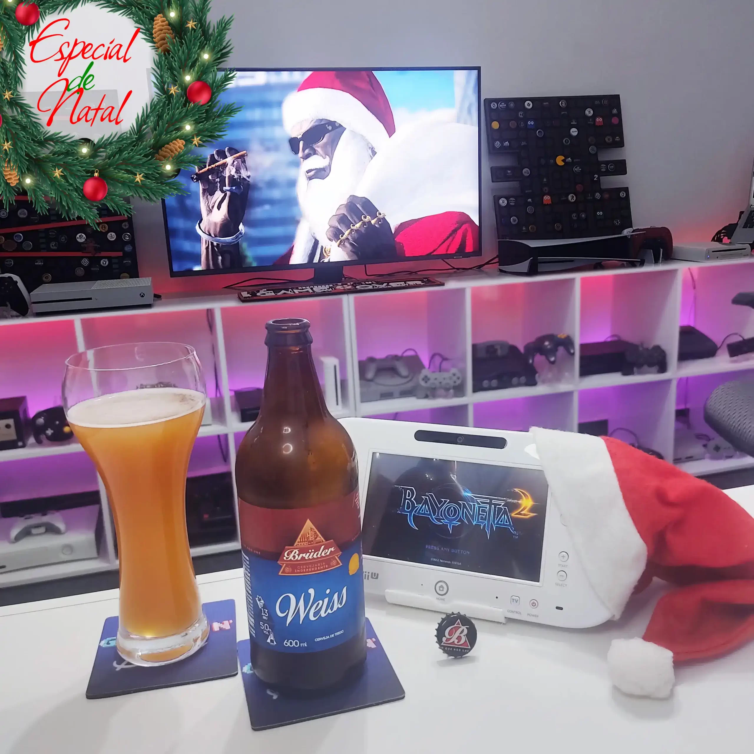 Bayonetta 2, encontrando o Papai Noel com a Weiss da Brüder.