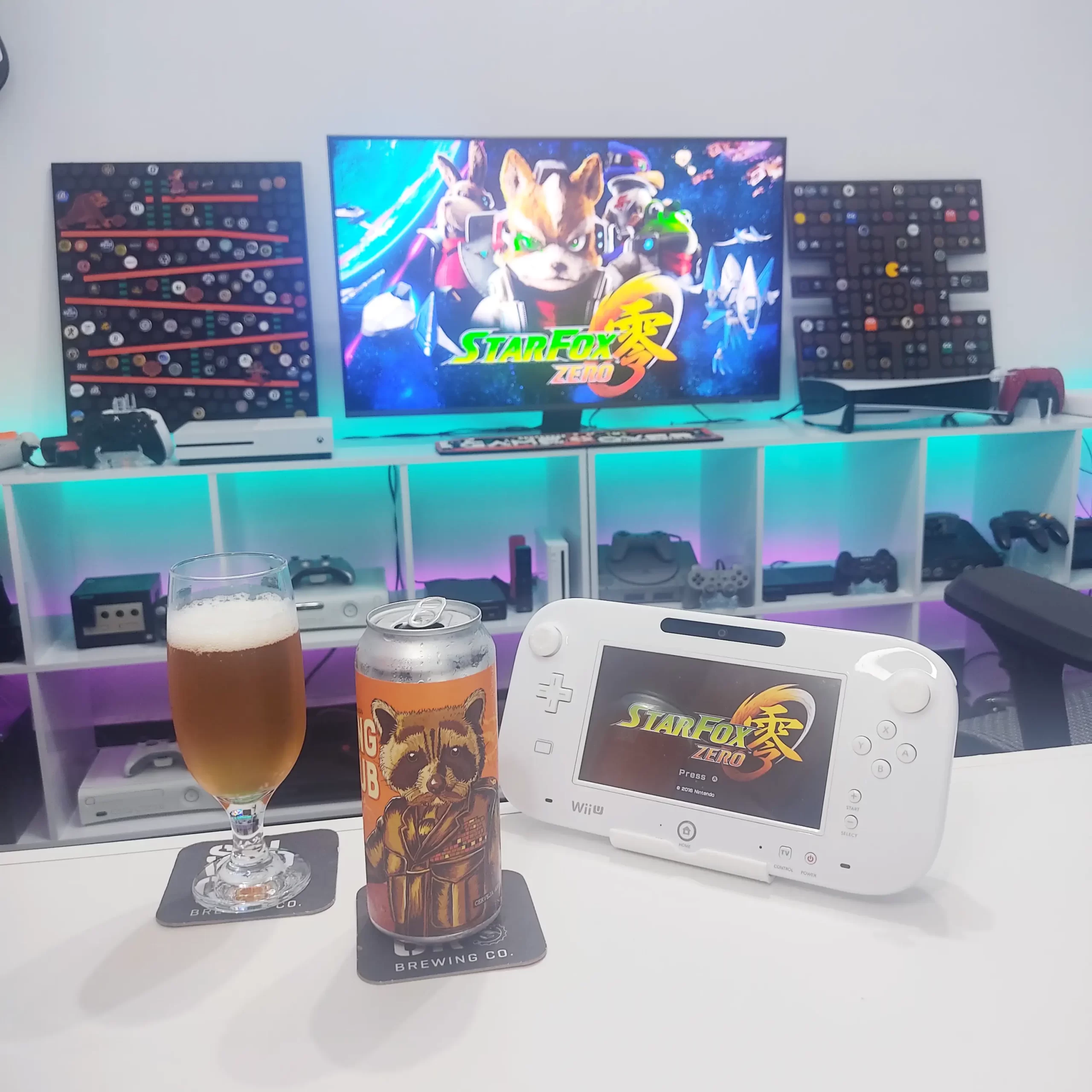 Flying Pub da Cervejaria Salvador com Star Fox Zero no Nintendo Wii U