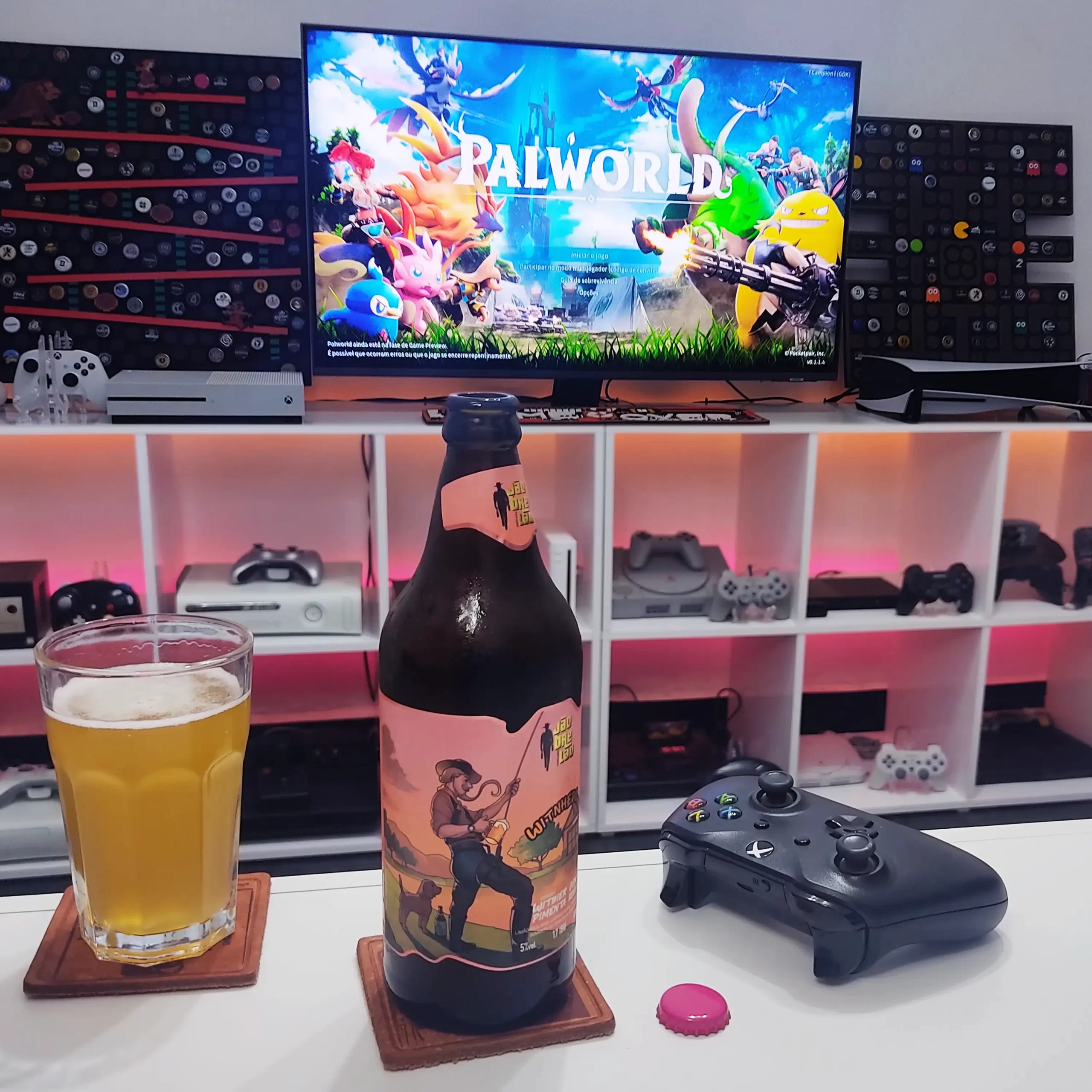 Witnhedo da Cervejaria Jãobrelão com Palworld, uma viagem com os mascotes