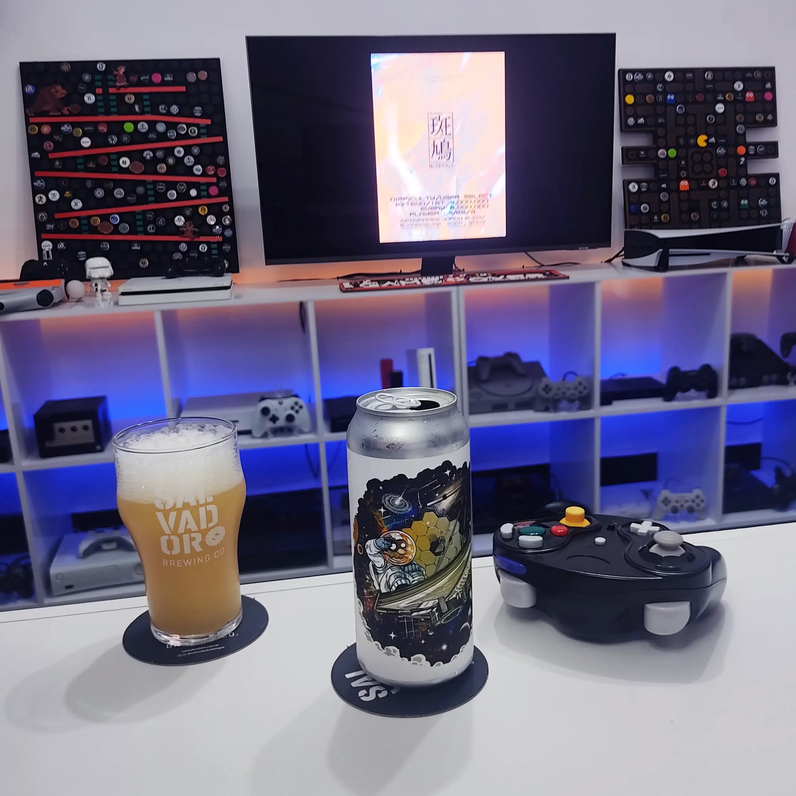 Deep Universe a Hazy Pale Ale do Clube da Salvador com Ikaruga para Gamecube