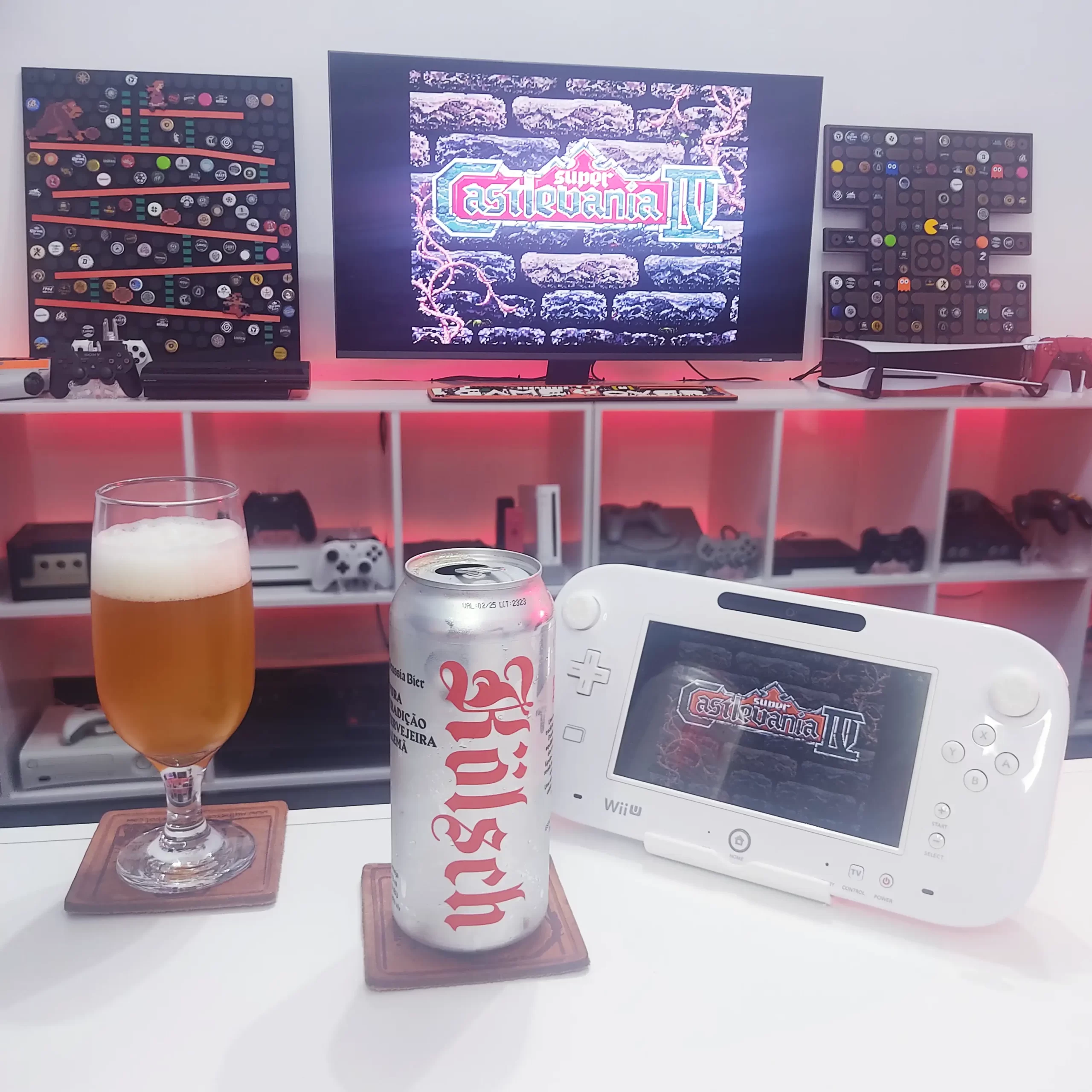 Provando a Kölsch da Cervejaria Prussia Bier com Super Castlevania IV no Wii U