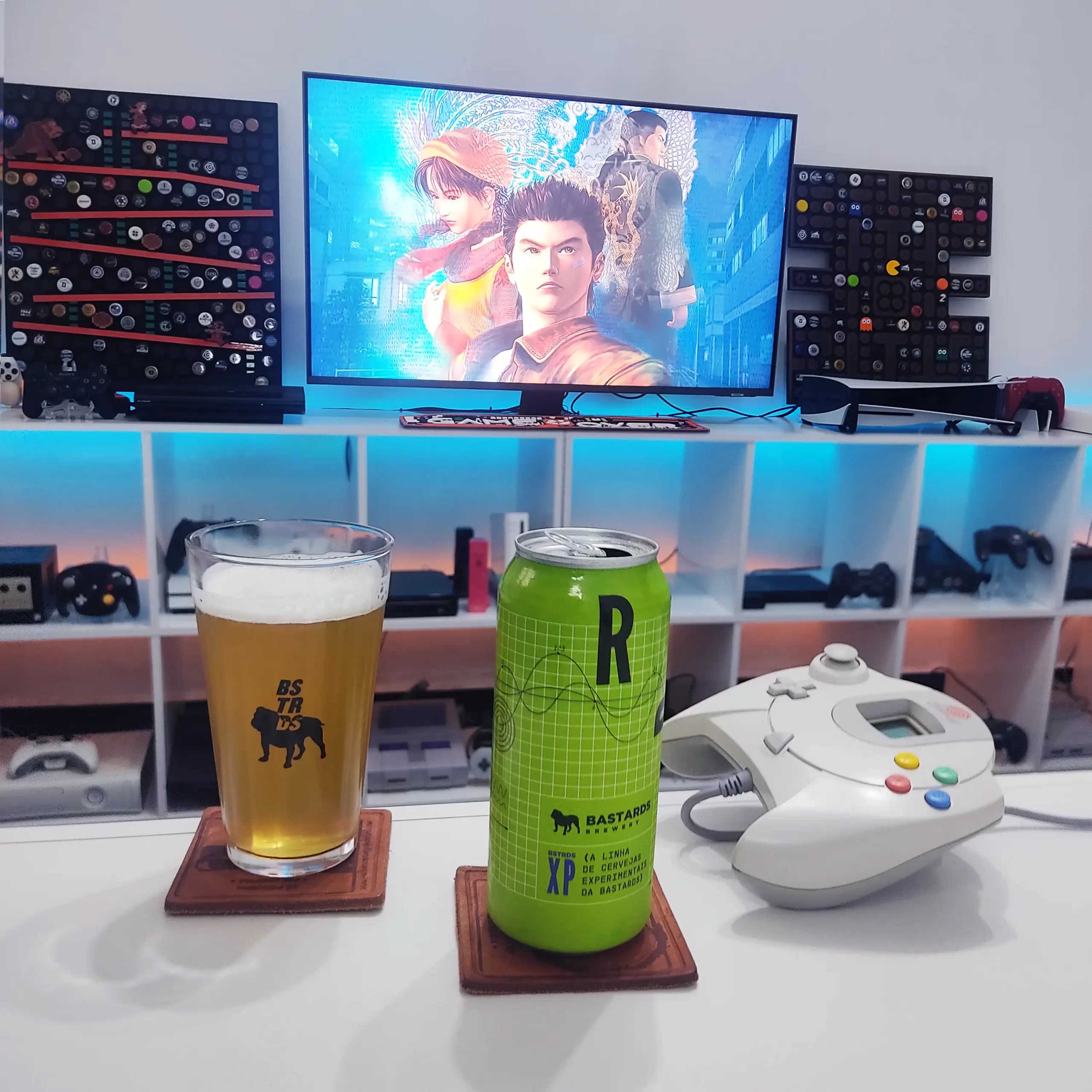 O clássico de Dreamcast, Shenmue com a XP 091 da Bastards Brewery