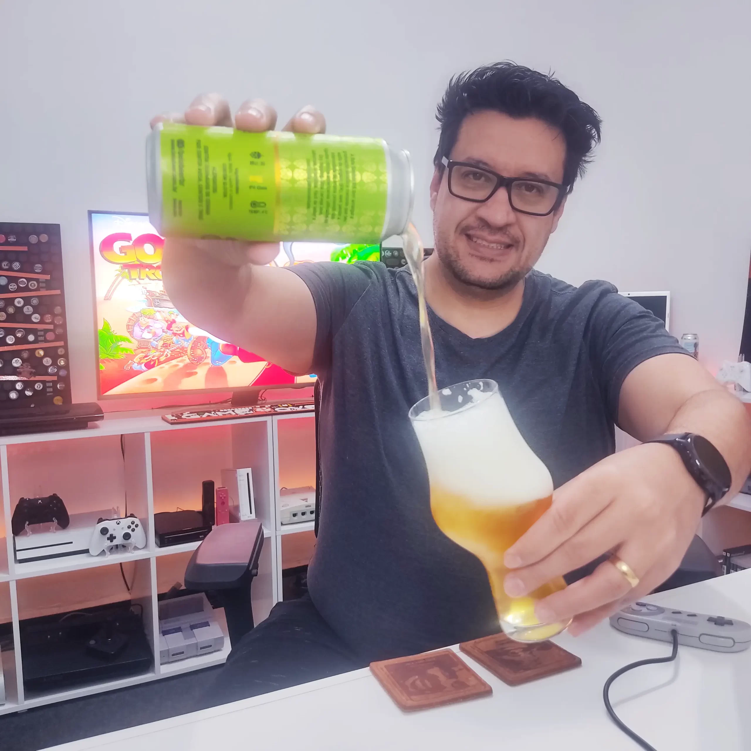 Goof Troop no Super Nintendo com a Session IPA da Bela Beer