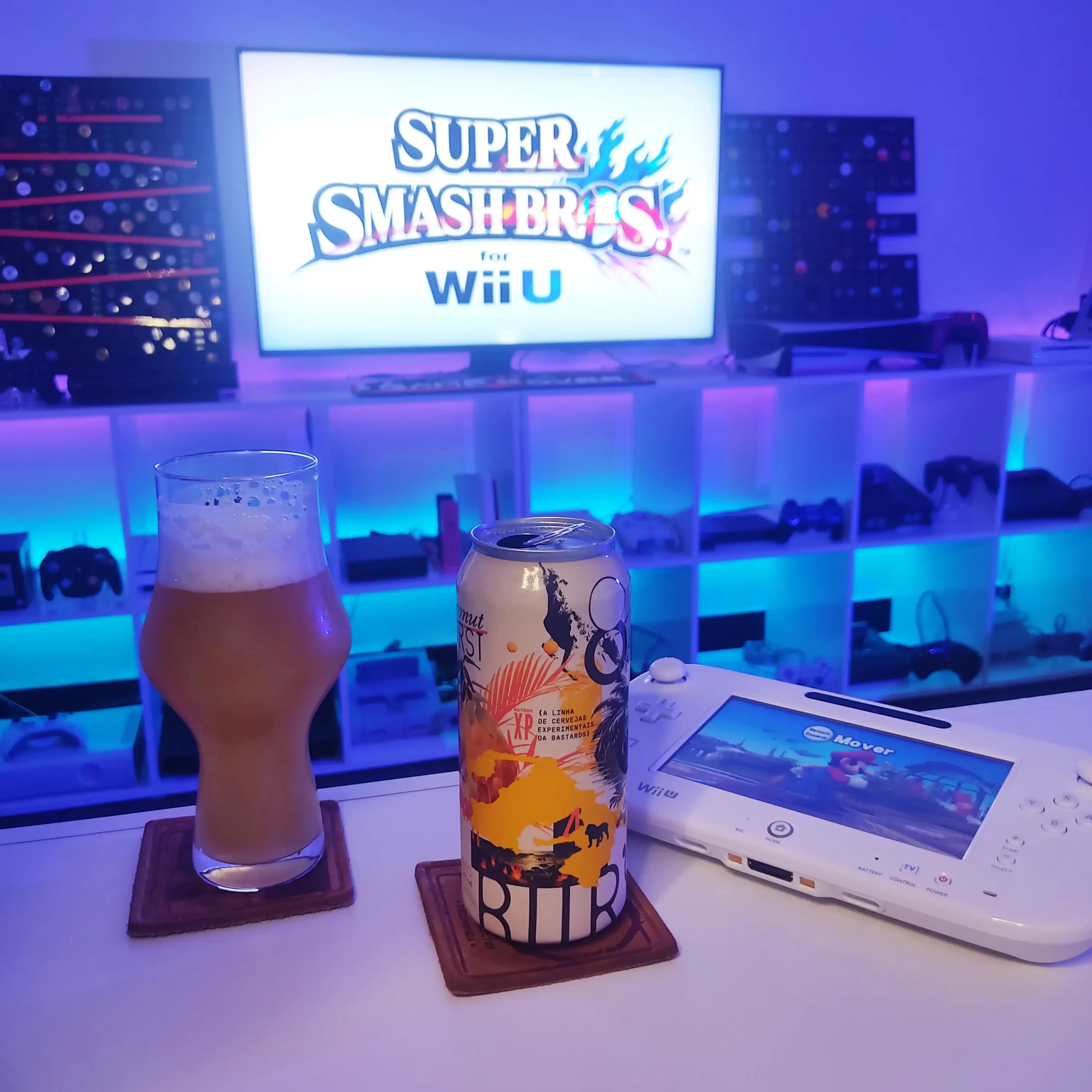 Bastards Coconut Burst NE IPA com Super Smash Bros sabores e lutas explosivas