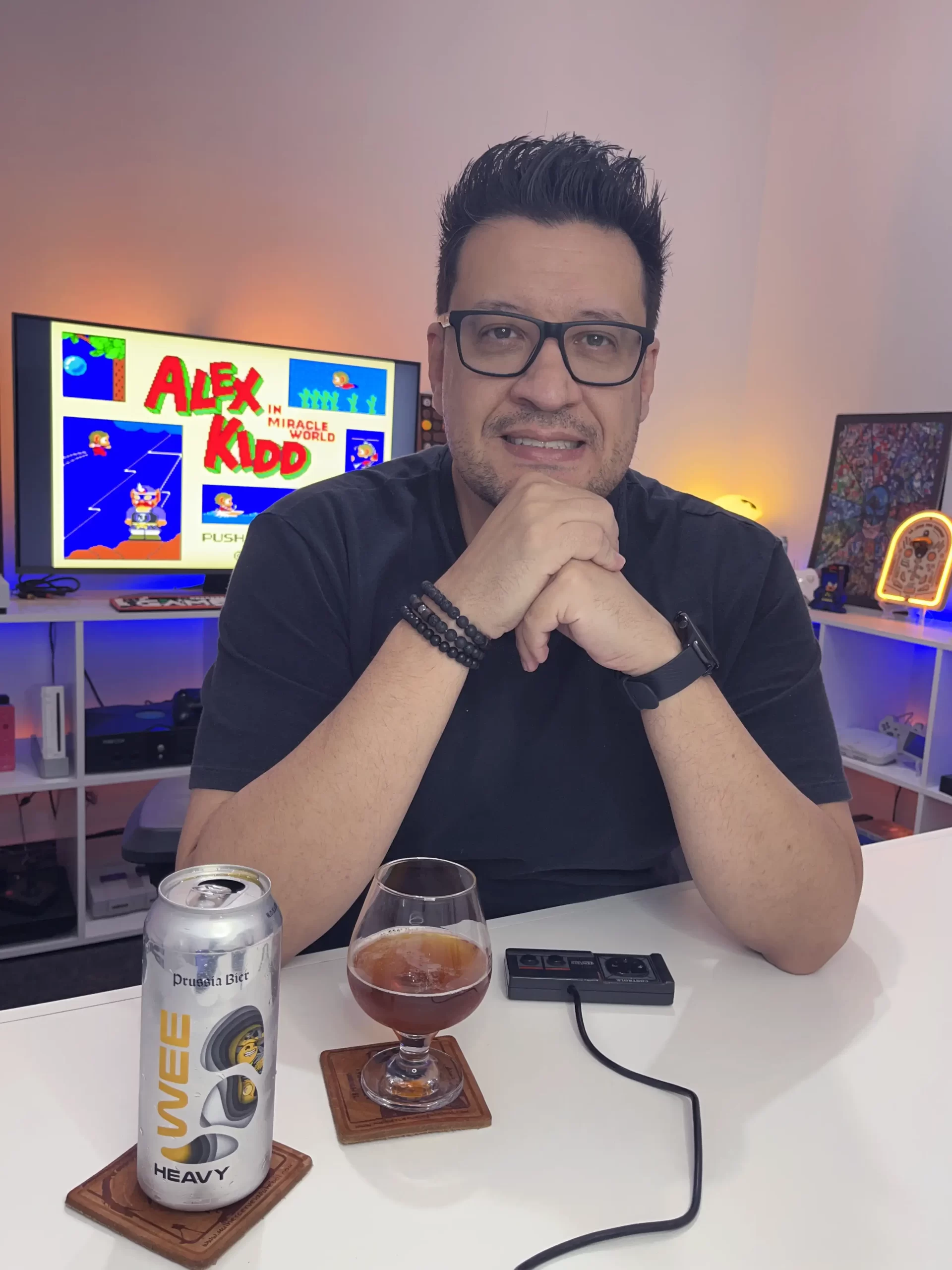 A Wee Heavy do Clube Lado B da Prussia, com Alex Kidd in Miracle World