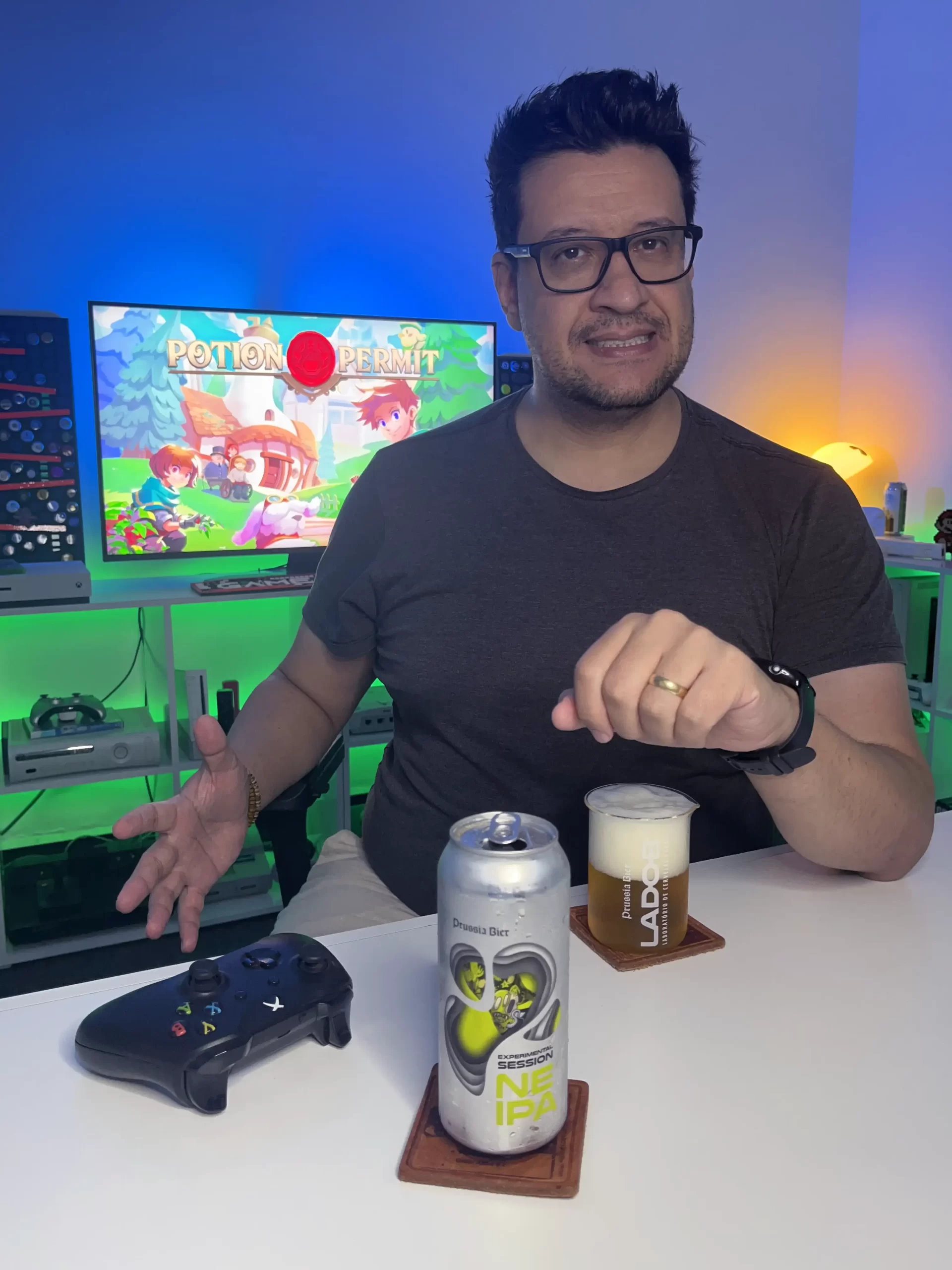 Session NEIPA do Clube Lado B da Prussia Bier com Potion Permit no Xbox One