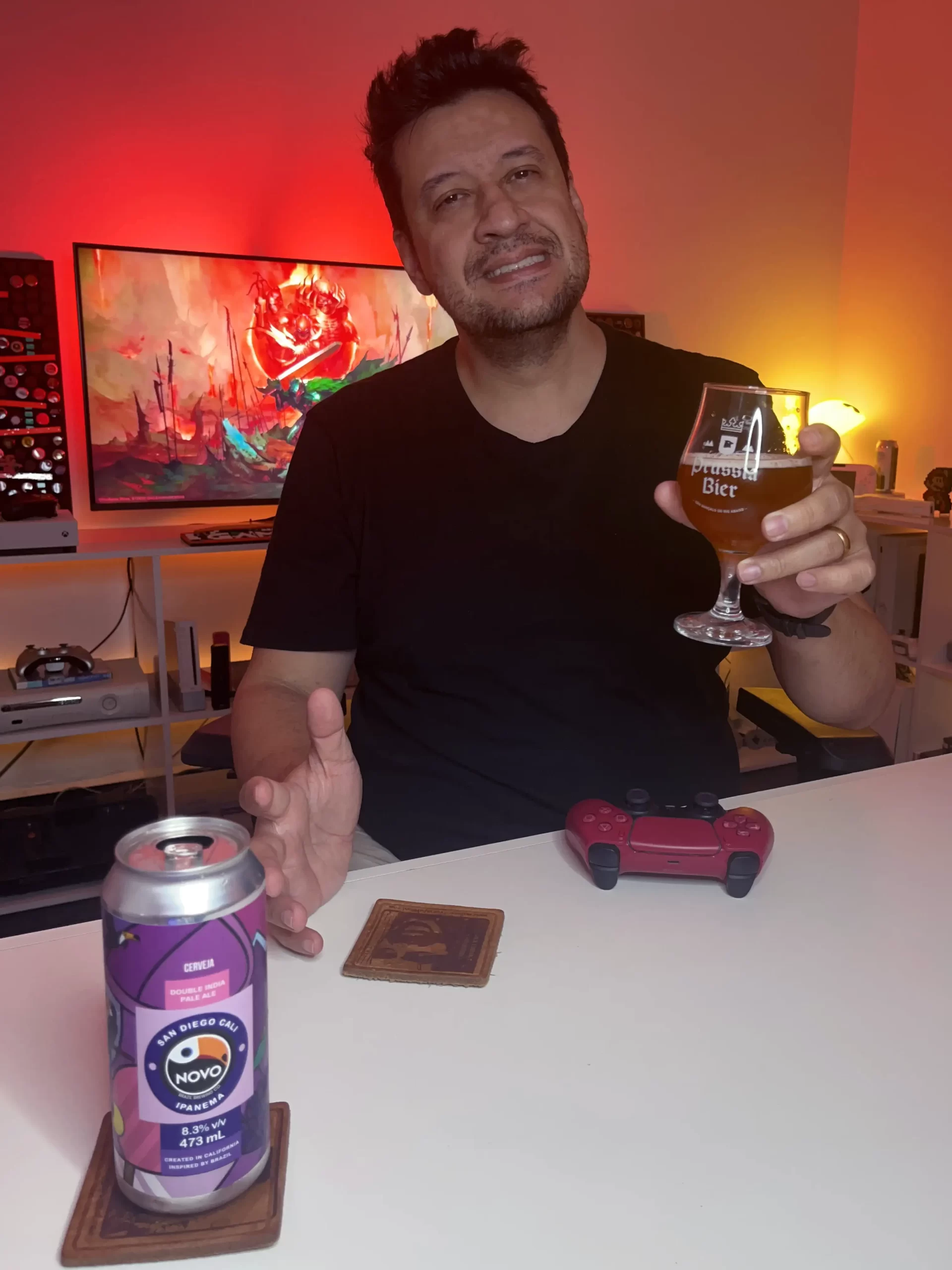 A Ipanema da Prussia Bier em collab com a Novo Brazil com Diablo 4 e o Berserk