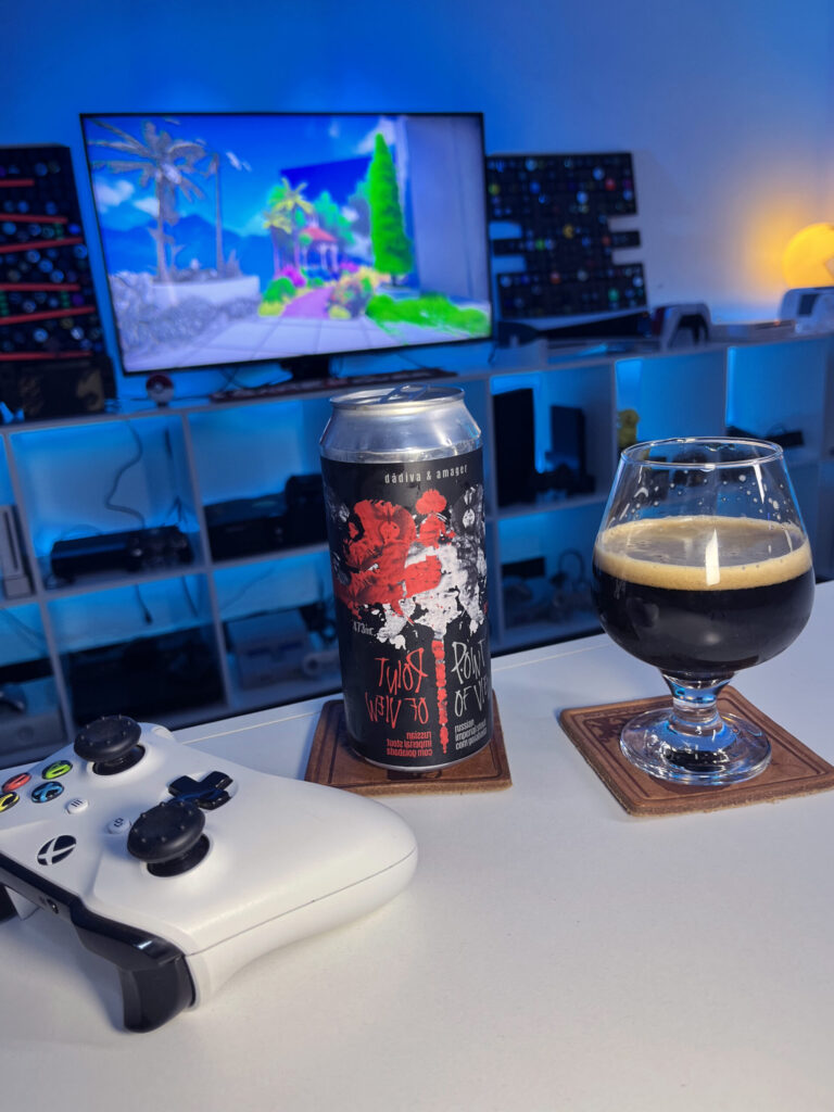 Cerveja Point of View ao lado de Viewfinder