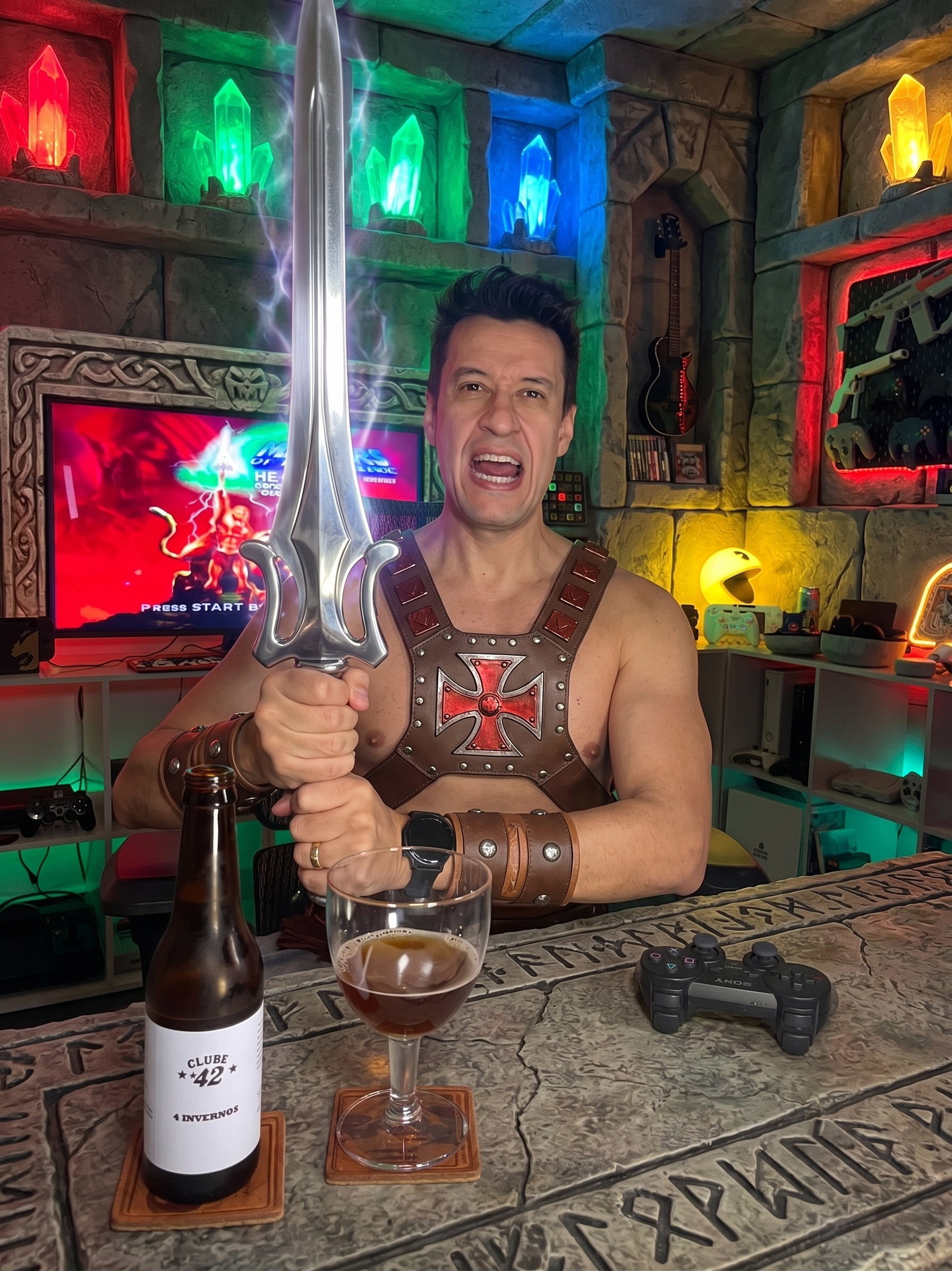 He-Man Defender of Grayskull no PlayStation 2 com a 4 Invernos, Funky Tripel da Avenida 42