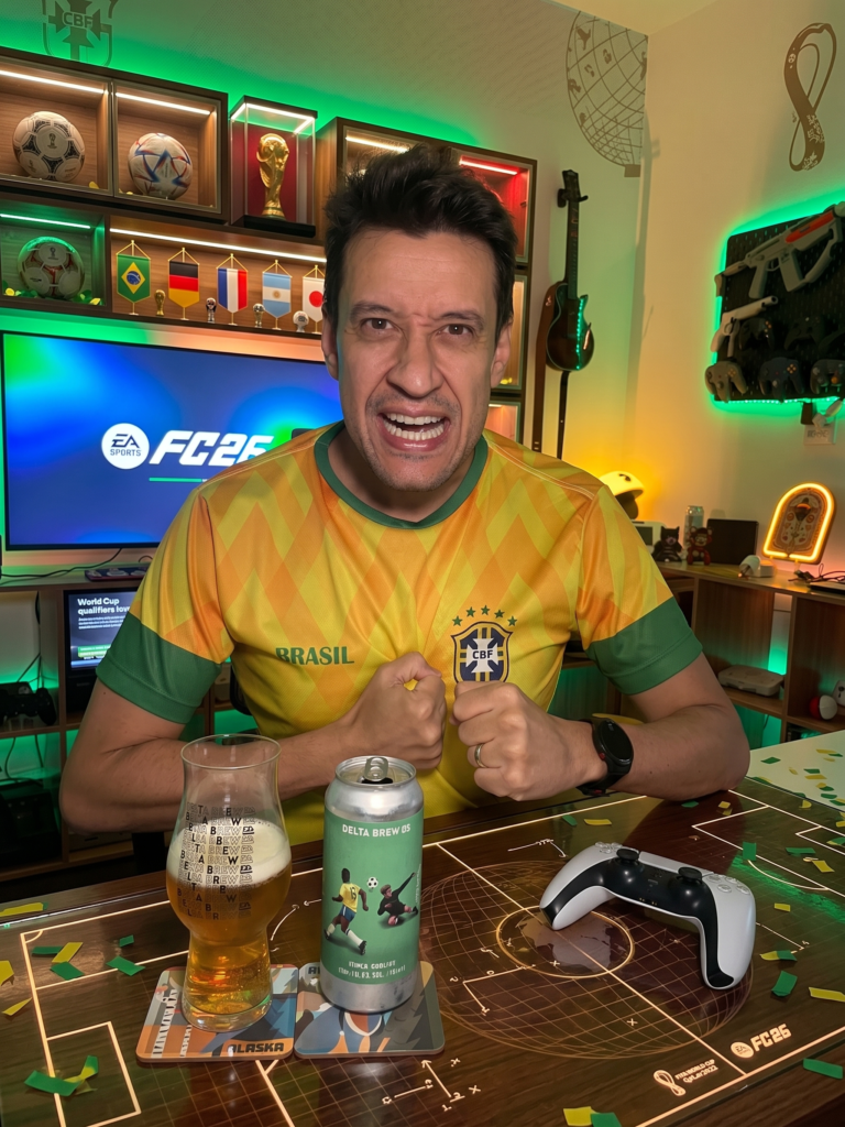 EA SPORTS FC 26 no PlayStation 5 com a Esquadrão de 70, Double IPA da Delta Brew