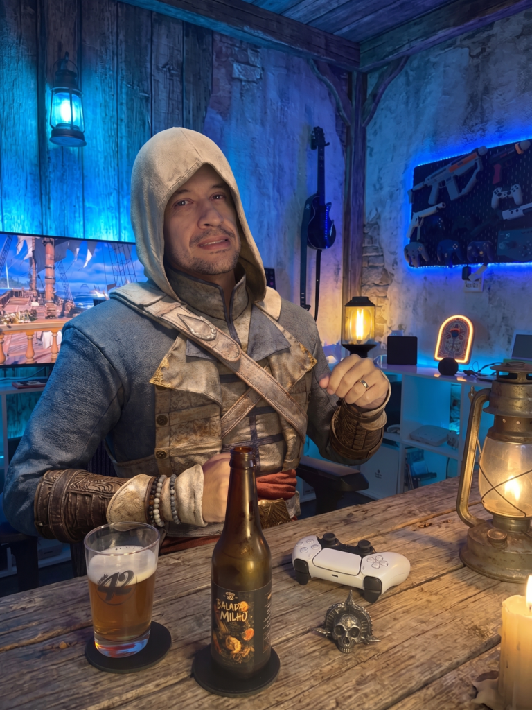 Assassin's Creed Black Flag Resynced no PS5 com a Corn Cream Ale Balada de Milho da Avenida 42