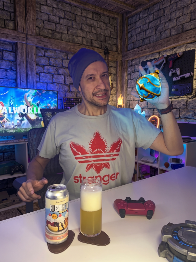 Palworld no Xbox com a Milkshake IPA de Banana da Prussia Bier