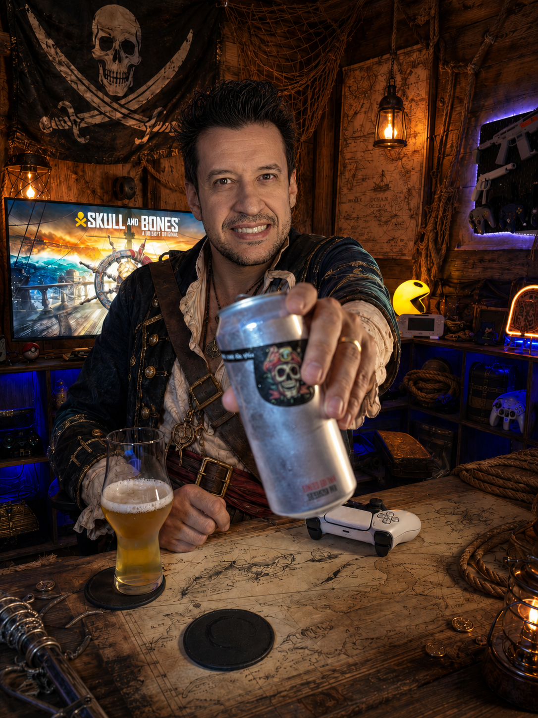 Skull and Bones no PlayStation 5 com a Session IPA da Under Tap