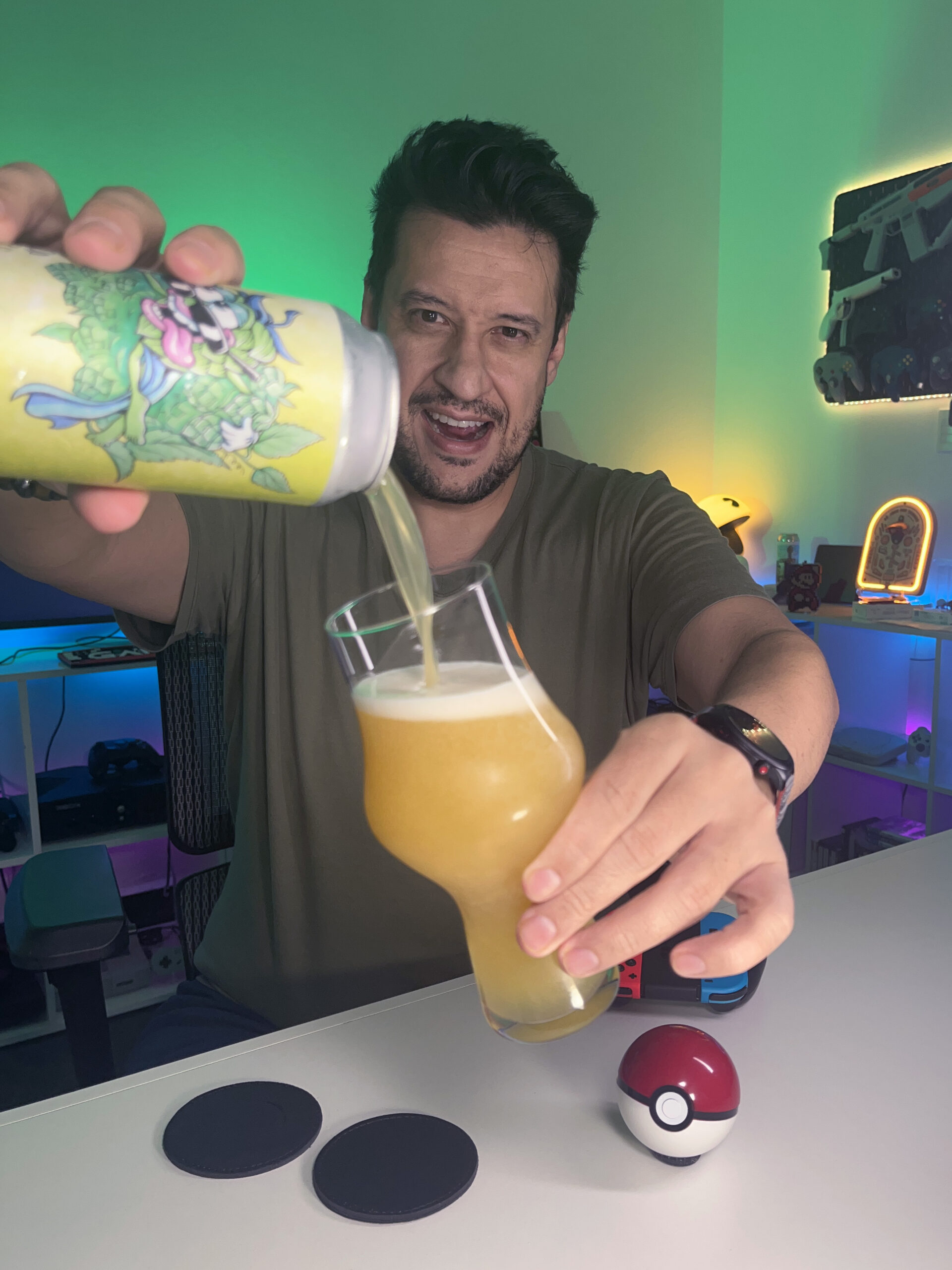 Pokémon Legends Z-A no Nintendo Switch com a Hop Creation da Hermosa Beer Company