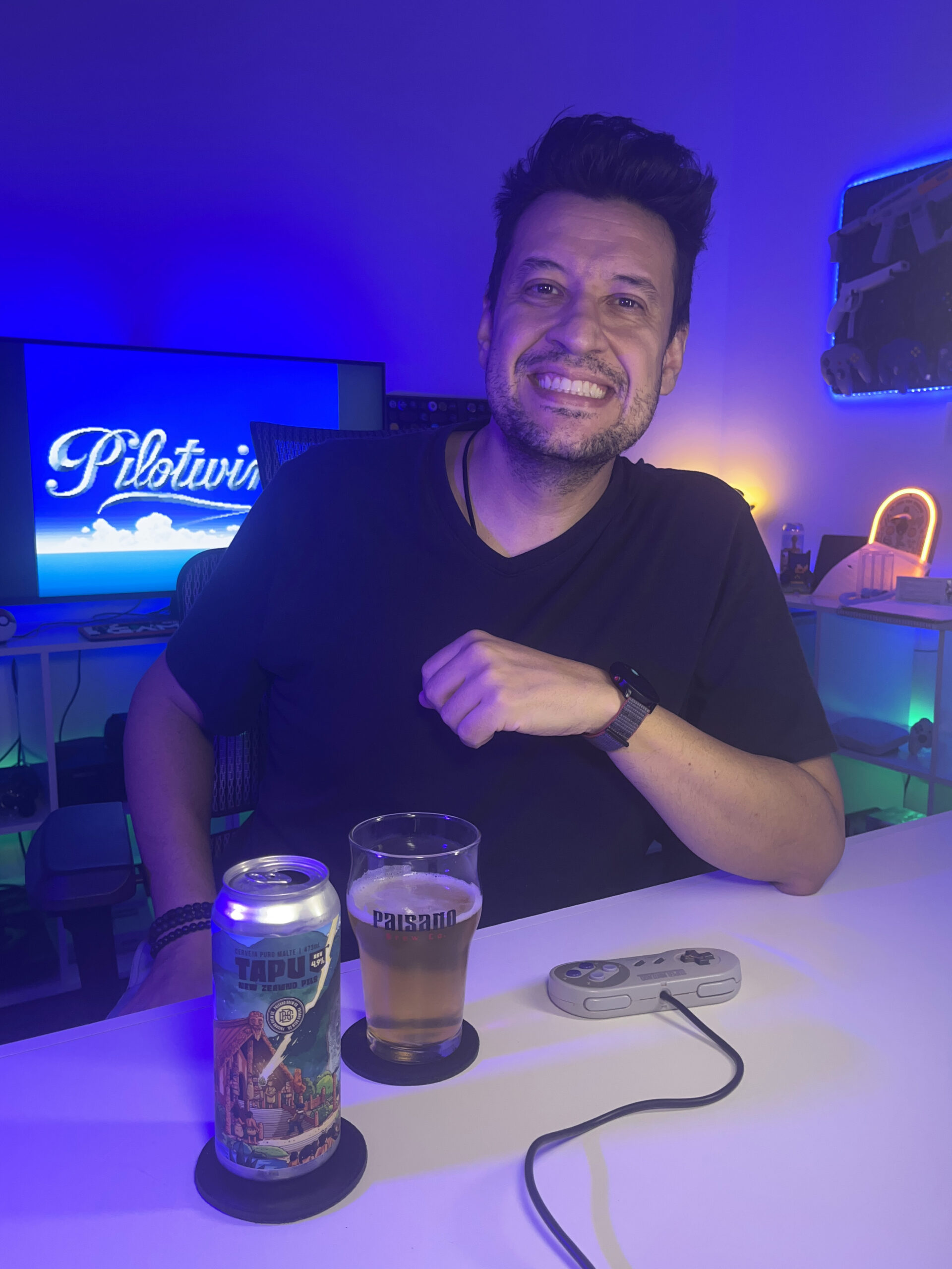 Pilotwings no Super Nintendo com a Tapu da Paisano Brew Co.