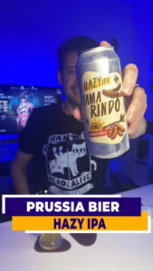 Cerveja Hazy IPA Tamarindo da Prussia Bier em clima de Gaming N'Beer