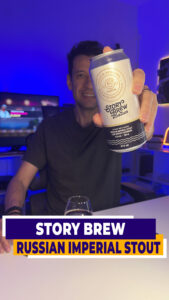 Russian Imperial Stout com whisky bourbon, edição comemorativa de 6 anos da Cervejaria Story Brew.