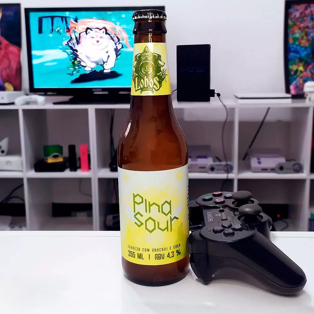 Cerveja Pina Sour com Okami do Playstation 2