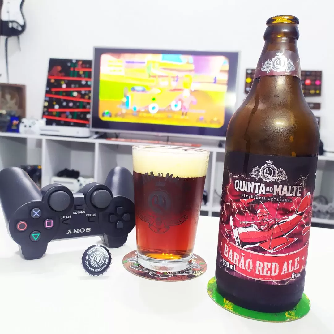 Corrida Maluca do Playstation com Red Ale da Quinta do Malte