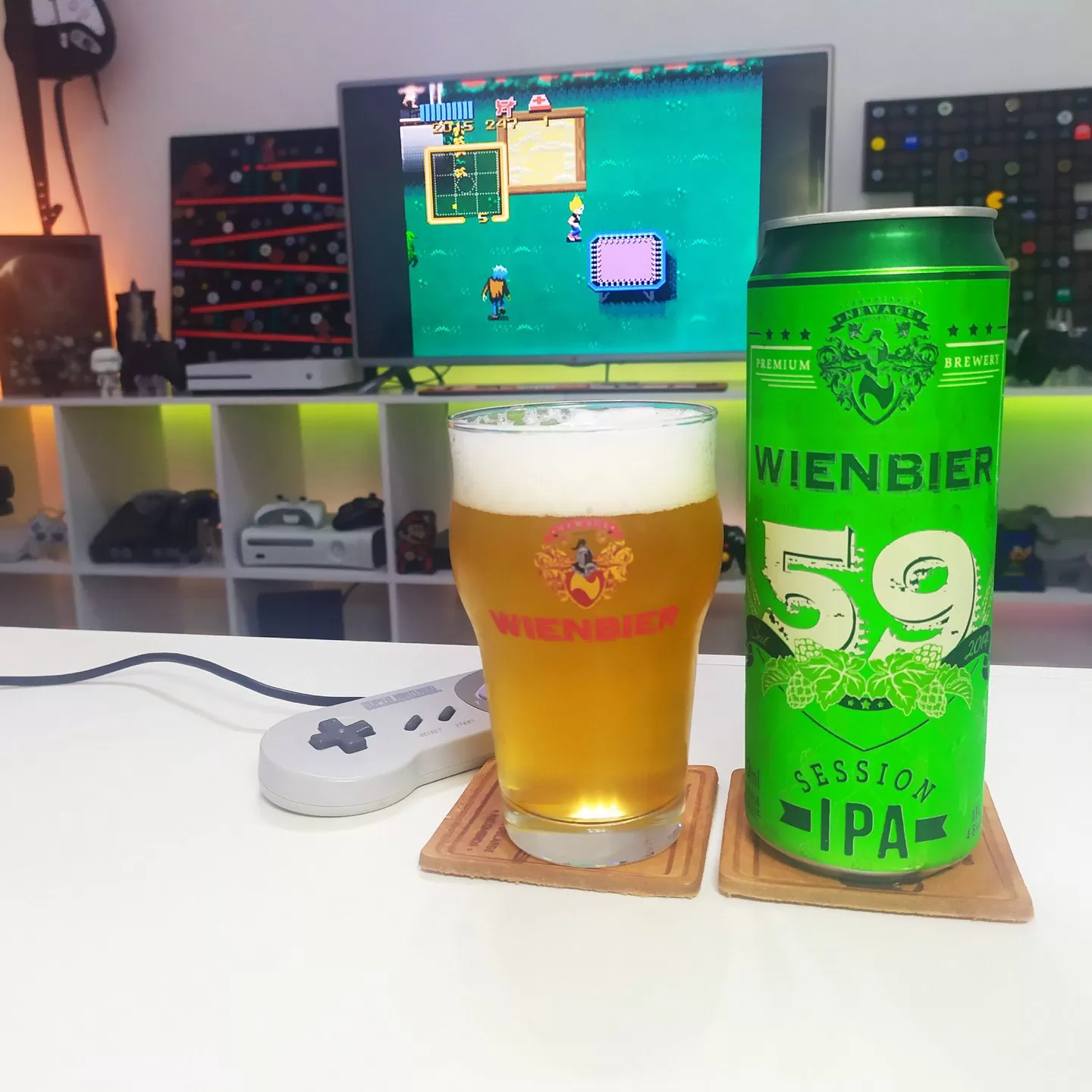 Comemorando mais uma barrinha de XP. com a Session IPA da Wienbier.