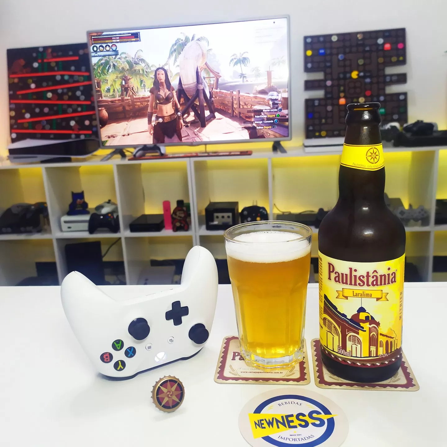 Jogando Conan Exiles com a Witbier da cervejaria Paulistânia